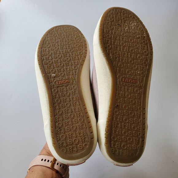 Taos Star Low Top Sneakers 10 Canvas Mauve Wash Round Toe Lace Up - Picture 8 of 12